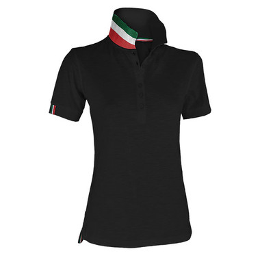 Polo piquet da donna retro collo bandiera Nation Lady Payper