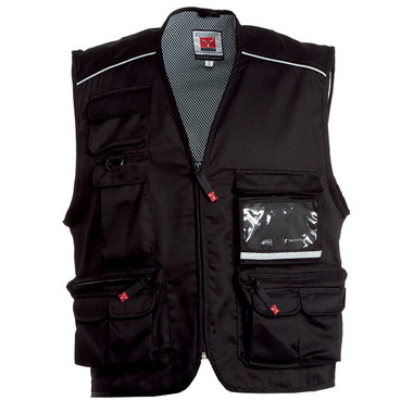 Gilet multitasche con piping reflex Pocket Payper