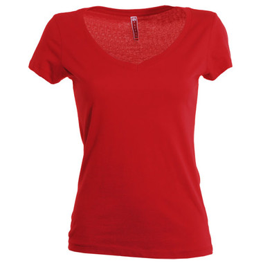 T-shirt donna manica corta alta qualità collo a V Fencer Payper