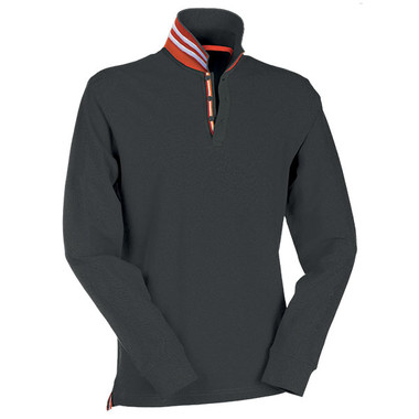 Polo piquet da uomo a manica lunga, retro collo a righe bicolore Long Reverse Payper