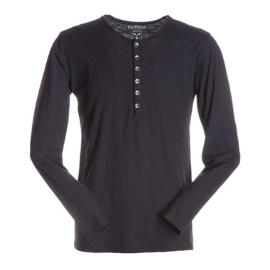t-shirt uomo manica lunga con bottoni slubby jersey colorato Metropolitan Payper