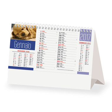 calendario 2017 cani e gatti da tavolo