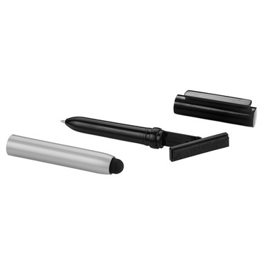 Penna a sfera con pennino touch e puliscischermo