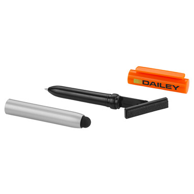 Penna a sfera con pennino touch e puliscischermo