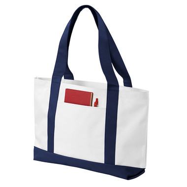 Borsa Shopper in poliestere con manici lunghi personalizzata