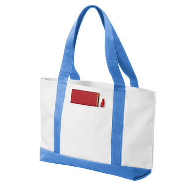 Borsa Shopper in poliestere con manici lunghi personalizzata