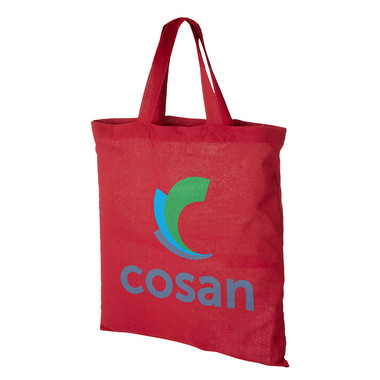 Borsa shopper in cotone colorato personalizzata