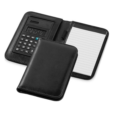 Taccuino con fogli A6 e calcolatrice