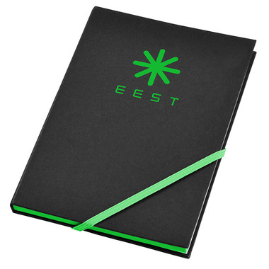 Blocco notes A5 con elastico fluorescente