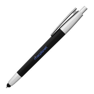 Penna in plastica con gommino touchscreen