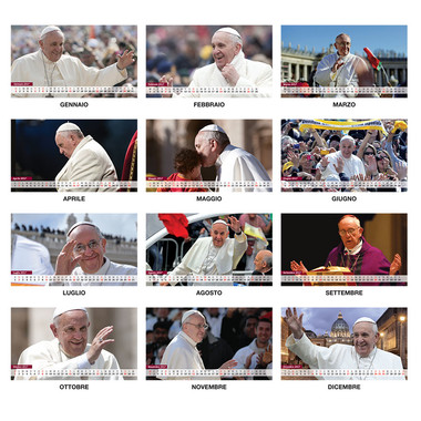 calendario 2017 papa francesco da tavolo