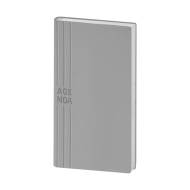 Agendina flessibile 2024 tascabile 8x15 grigio