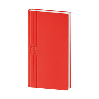Agendina flessibile 2024 tascabile 8x15 rosso
