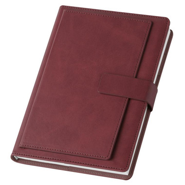 Agenda 17X24 portafoglio 2026 con flap portacards marrone