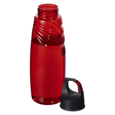 Bottiglia sportiva con moschettone - colore Rosso