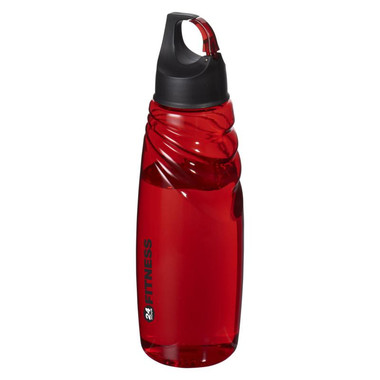 Bottiglia sportiva con moschettone - colore Rosso