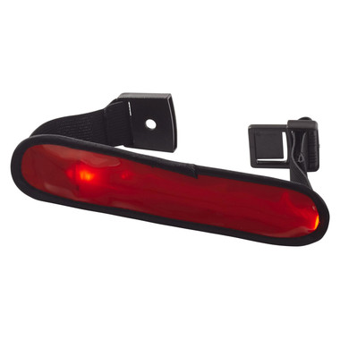 Fascia di sicurezza da braccio con luce led - colore Rosso