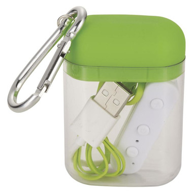 Auricolari Bluetooth con custodia - colore Lime