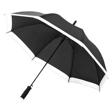Ombrello con bordo in contrasto - colore Bianco/Nero