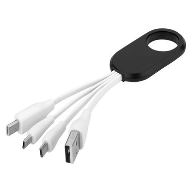 Cavo di ricarica USB 4 in 1 con tipo-C  - colore Nero
