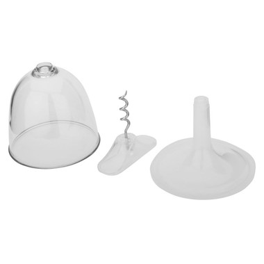 Bicchiere per vino con apribottiglie - colore Trasparente
