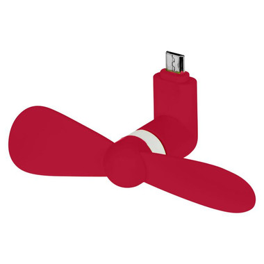Micro ventilatore USB - colore Rosso