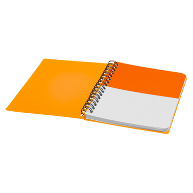 Notebook A6 bicolore con spirale - colore Arancio