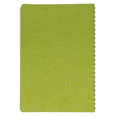 Notebook A5 con copertina in PVC e spirale - colore Lime