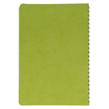 Notebook A5 con copertina in PVC e spirale - colore Lime