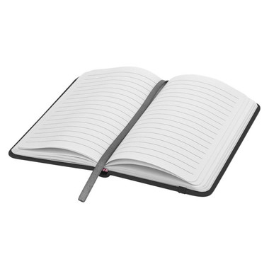 Notebook A6 con 96 fogli a righe - colore Nero