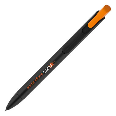 Penna a sfera Dalmien - colore Nero/Arancio