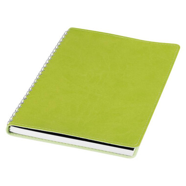 Notebook A5 con copertina in PVC e spirale - colore Lime