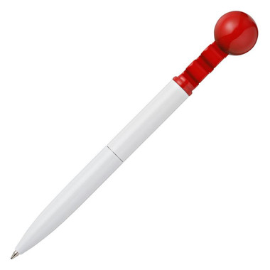 Penna a sfera Cuppapult - colore Bianco/Rosso