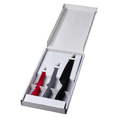 Set coltelli multicolore 3 pezzi - colore Multi-colore