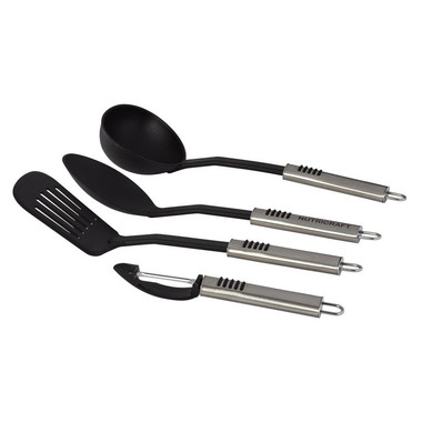 Set utensili da cucina 4 pezzi - colore Nero