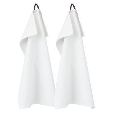 Set asciugamani in cotone 2 pezzi - colore Bianco