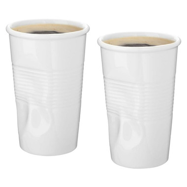 Set 2 tazze in ceramica - colore Bianco