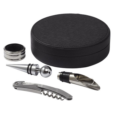 Set vino 4 pezzi - colore Nero