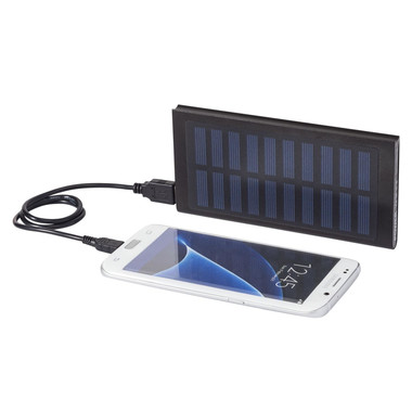 Caricabatterie portatile solare 8.000 mAh Stellar - colore Nero