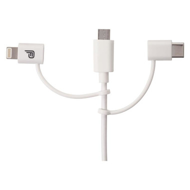 Set di cavi tipo C 3 in 1 con certificazione MFI - colore Bianco