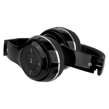 Cuffie pieghevoli Bluetooth con custodia - colore Nero