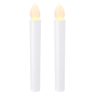 Set candele elettriche con LED 2 pezzi - colore Bianco