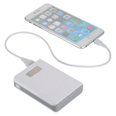 Powerbank 8800mah con display led - colore Bianco
