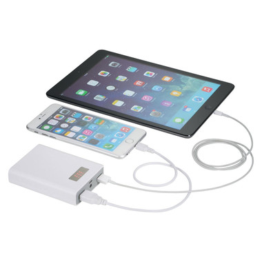 Powerbank 8800mah con display led - colore Bianco