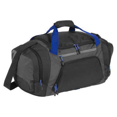 Borsone sportivo con portascarpe personalizzabile - colore Nero/Grigio