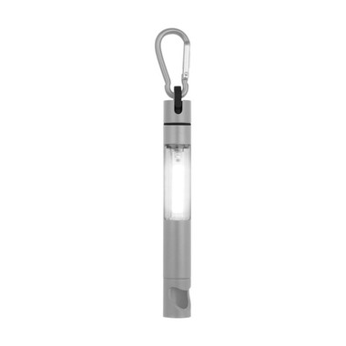 Mini lampada COB con apri bottiglia - colore Argento