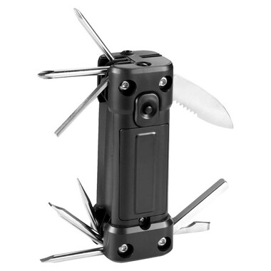 Attrezzo multifunzione 16 in 1 con laser e torcia STAC - colore Nero