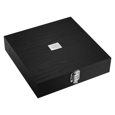 Set vino e formaggio - colore Nero/Legno