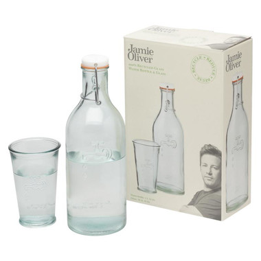 Caraffa per acqua con bicchiere - colore Trasparente