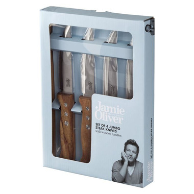 Set 4 coltelli da bistecca - colore Legno